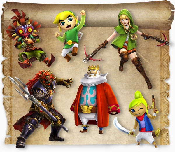 Nuevos personajes para Hyrule Warriors Legends (Nintendo 3DS), los cuales estarán disponibles también para Hyrule Warriors (Wii U)