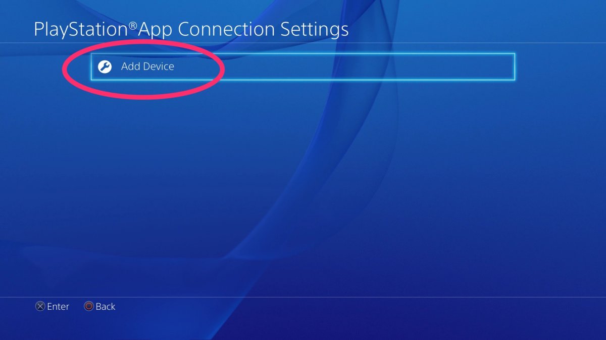 Connect PS App in PS4