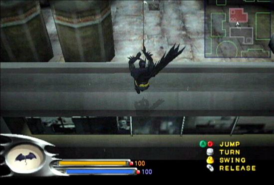 batman dark tomorrow batman swings onto rooftop nintendo gamecube xbox