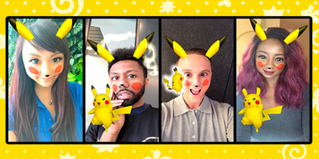 pikachu pokemon snapchat