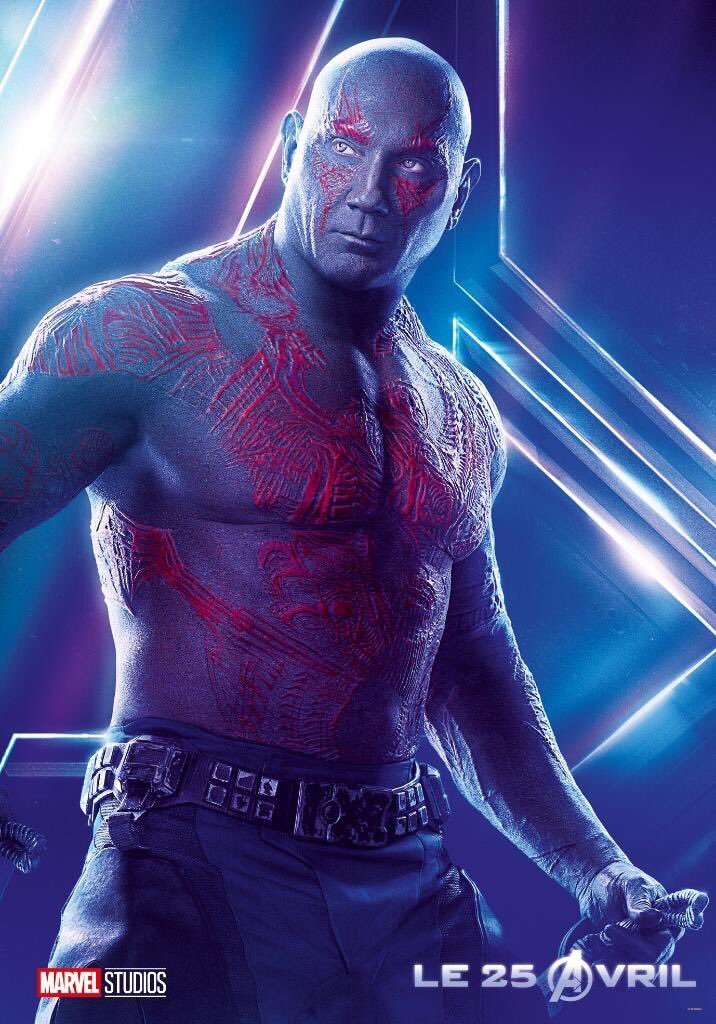 avengers infinity war poster drax