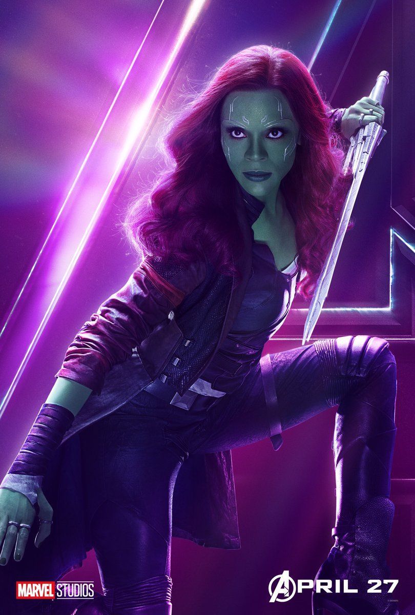 avengers infinity war poster gamora